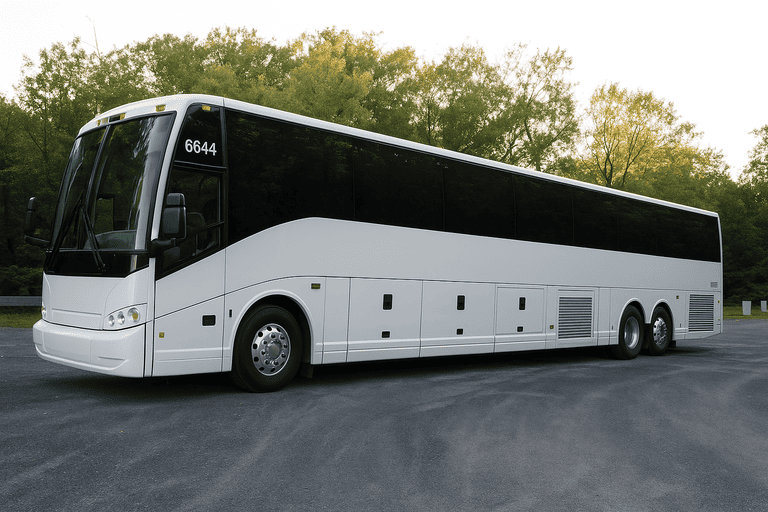 exterior of Charter Bus Rental Tamarac coach bus